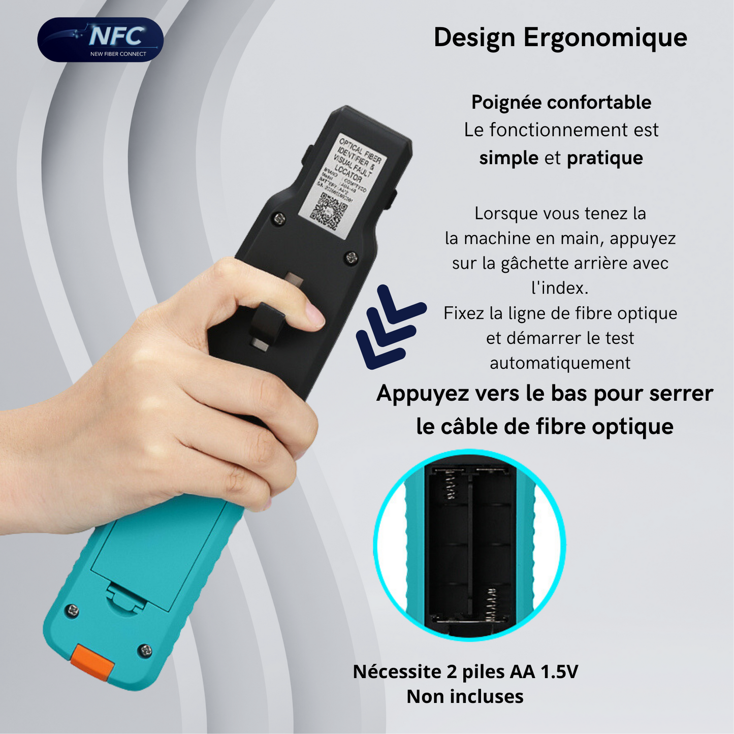 Pince à trafic NFC Fibre Optique / Identificateur