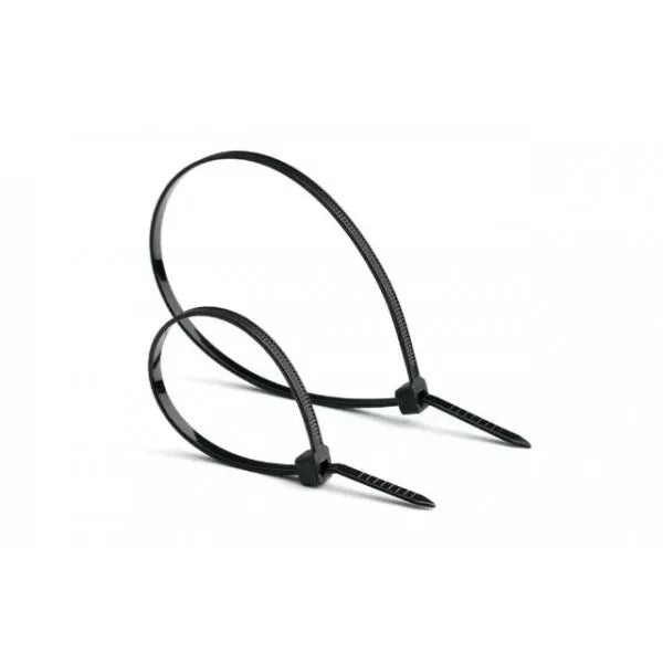 Attaches de câble en nylon noir et blanc par 100 ( RIZLAN-Collier de  serrage)