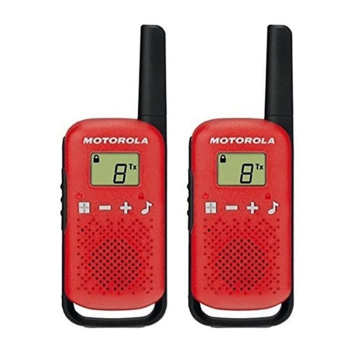 Talkie Walkie MOTOROLA T42 RED x 2