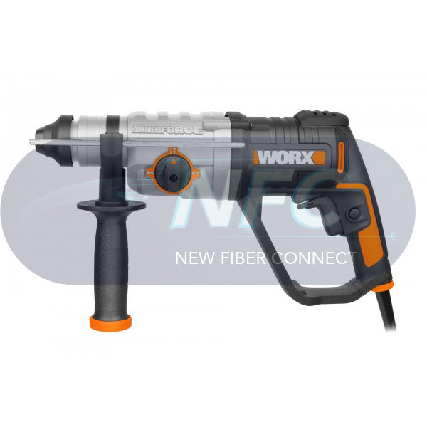 Perforateur SDS PLUS WORX WX339.3 800 W New Fiber Connect